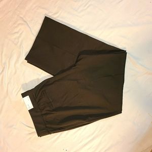 NWT BROWN 22/24 Knit Slacks w Front Seam